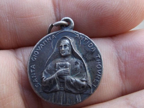 Medaglia santa giovanna - santa,