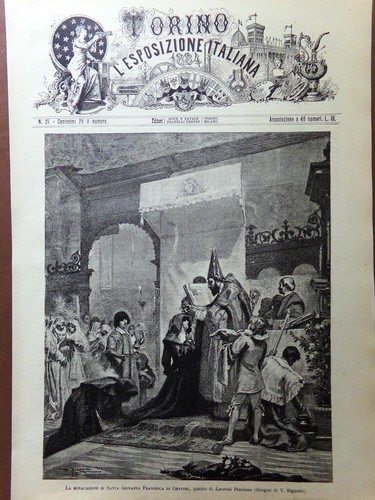 Stampa del 1884 monacazione - del,